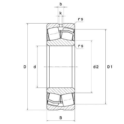 Pendelrollenlager 22309 EAW33C3 ID 45mm AD 100mm Breite36mm 1St./VE NTN