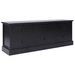 vidaXL TV-Schrank Schwarz 108x30x40 cm Massivholz Paulownia vidaXL TV-Schrank Schwarz 108x30x40 cm Massivholz Paulownia
