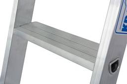 Stufen-AnlegeLeiter, (Alu), Arbeitshöhe 3,15 m,Leiternlänge 1,7 m, Stufenanzahl 6, Gewicht 3,2 kg