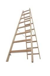 Sprossen-DoppelLeiter, (Holz), Arbeitshöhe 3,57 m,Standhöhe 2,3 m, Leiternlänge 2,35 m, Gew. 13,5kg