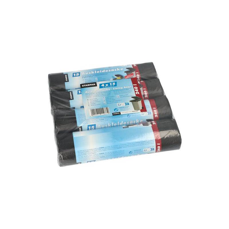 STARPAK Mülltonnen-Innensack, schwarz, 240 Liter