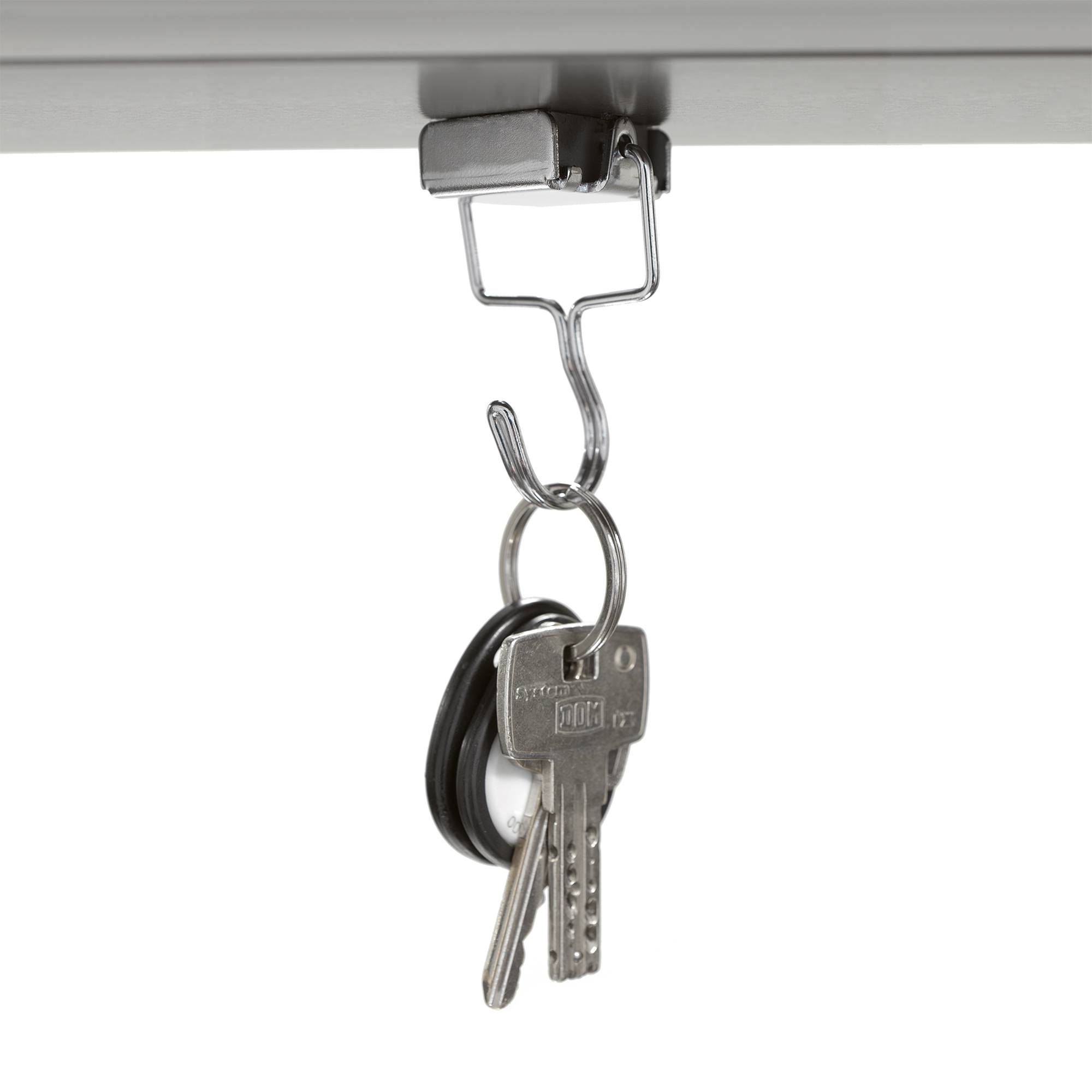 Hakenmagnet silber aus Metall