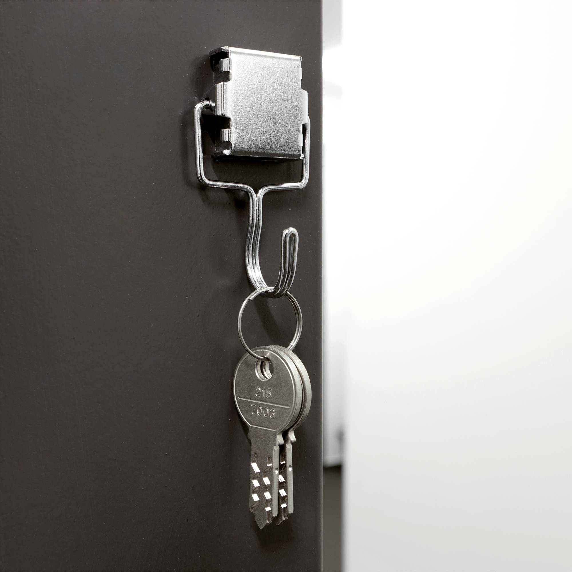 Hakenmagnet silber aus Metall