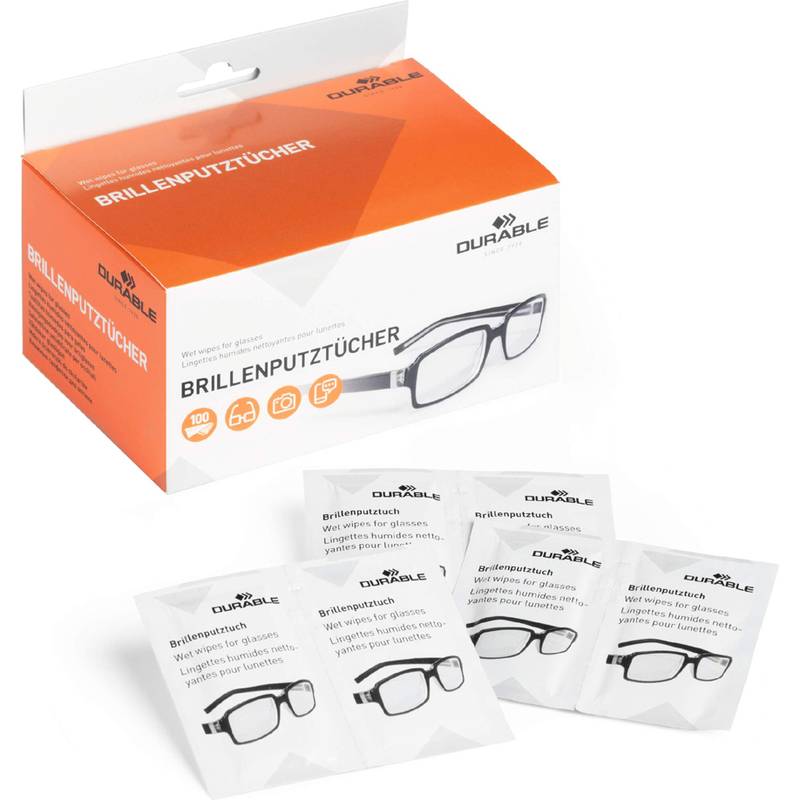 DURABLE Brillen-Putztuch, 100er Pack