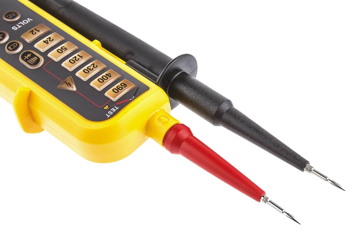 Fluke T90 Zweipoliger Spannungsprüfer CAT II 690 V, CAT III 600 V LED, Akustik
