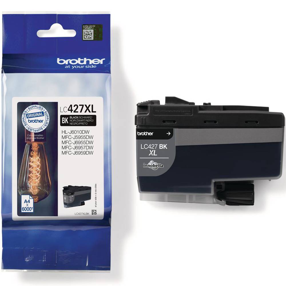 Brother LC427XLBK - Mit hoher Kapazität - Schwarz - original - Tintenpatrone - f