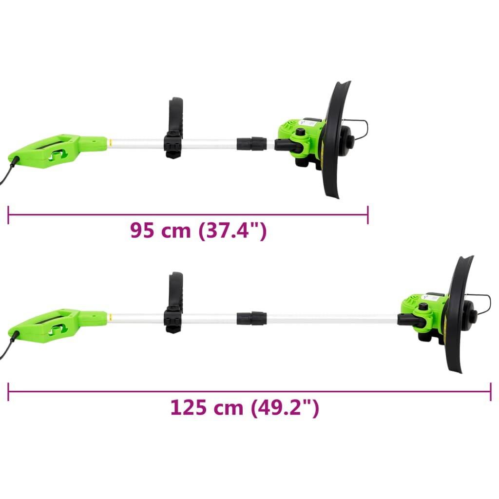 vidaXL Elektro-Rasentrimmer mit Teleskopstiel 29 cm 550 W