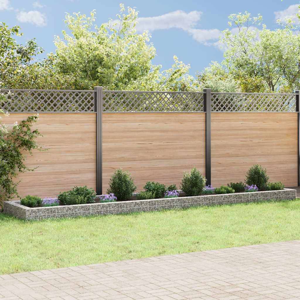 vidaXL Gabionen-Hochbeet Verzinkter Stahl 500x100x20 cm