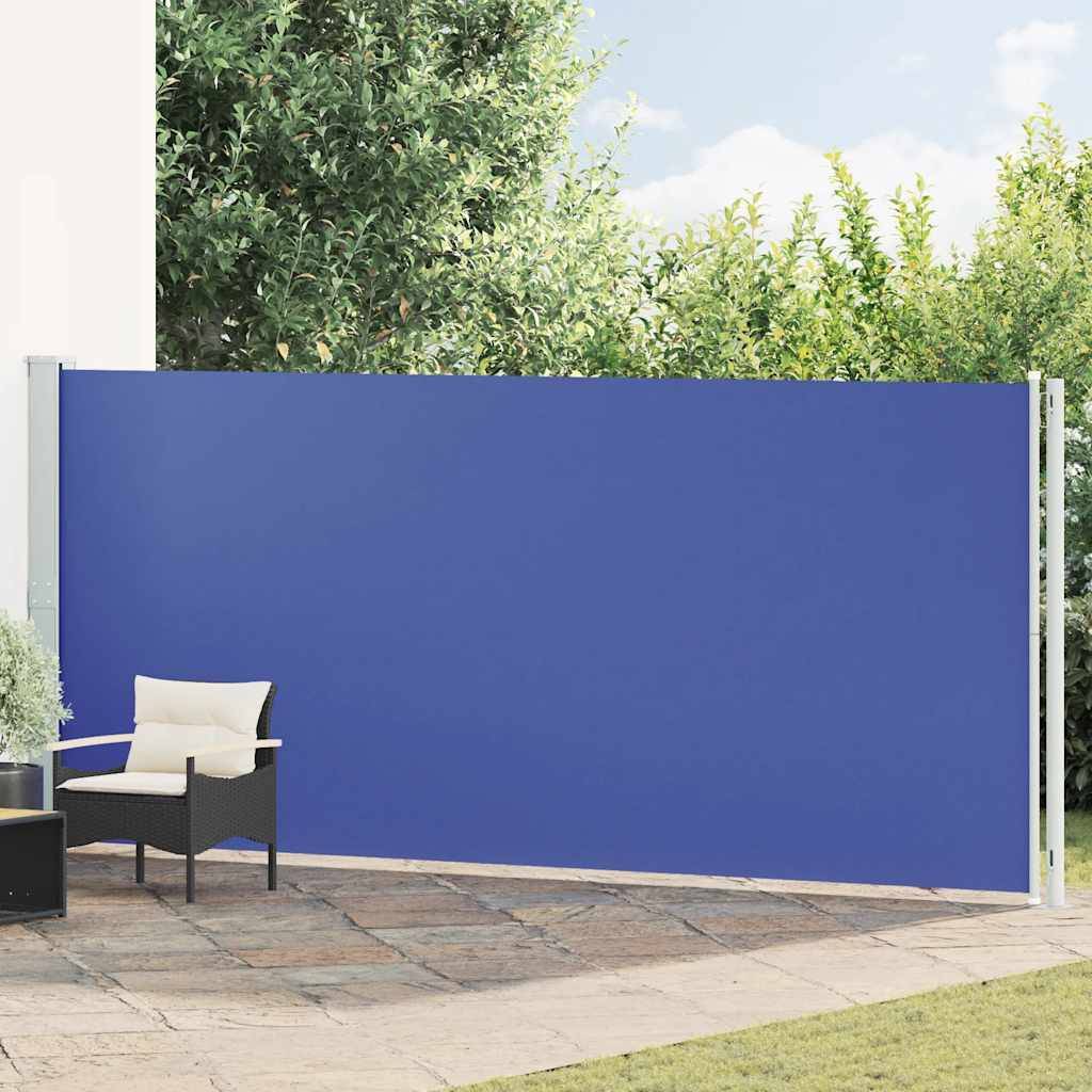 vidaXL Seitenmarkise Ausziehbar 180x600 cm Blau