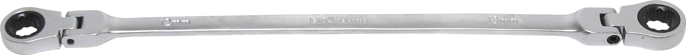 BGS technic Doppel-Ratschen-Gelenkschlüssel | SW 12 x 13 mm