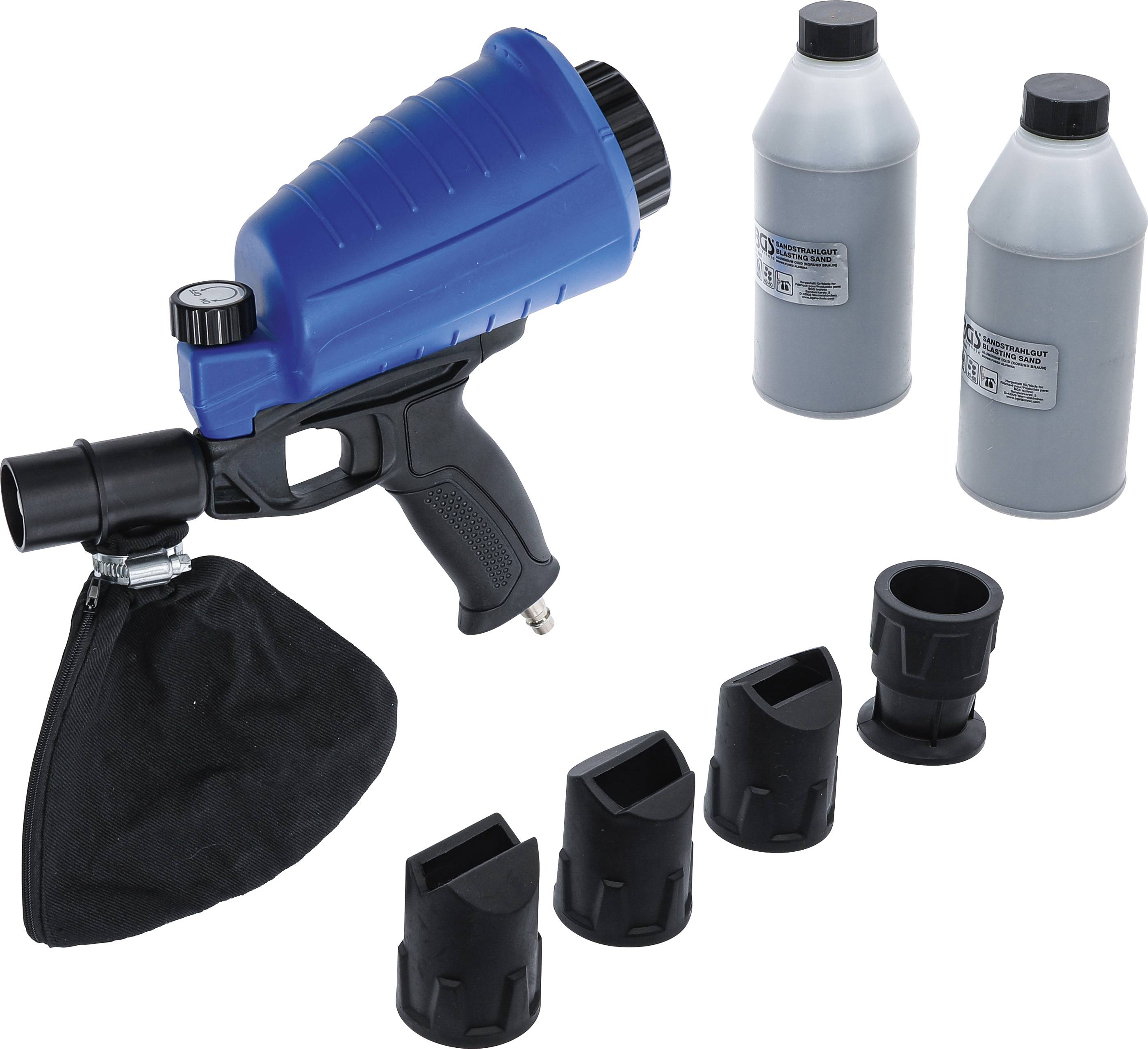 BGS 70057 Druckluft-Sandstrahlpistole inkl. Zubehö r, 3-tlg.