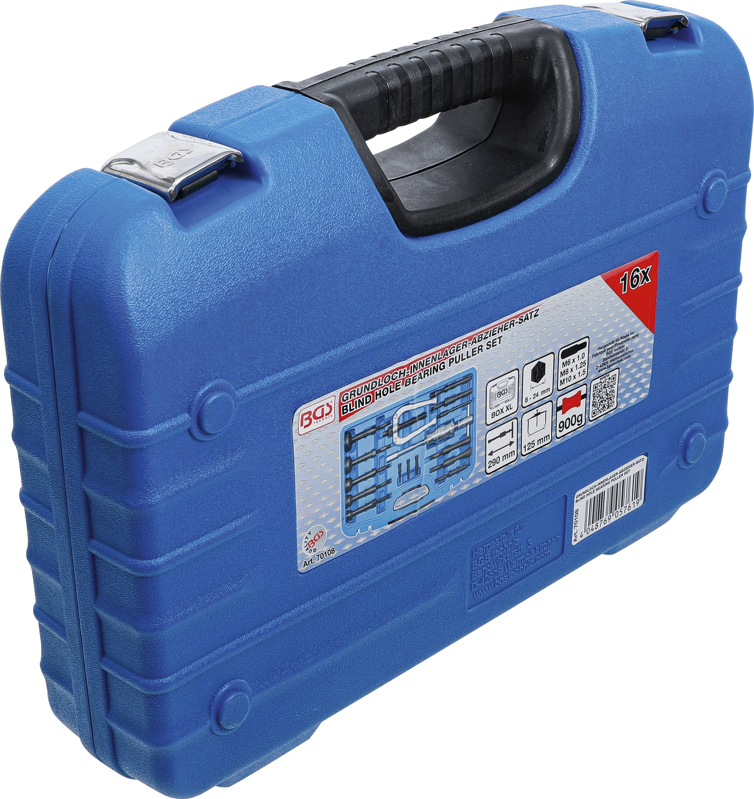 BGS technic Grundloch-Innenlager-Abzieher-Satz | 15-tlg.