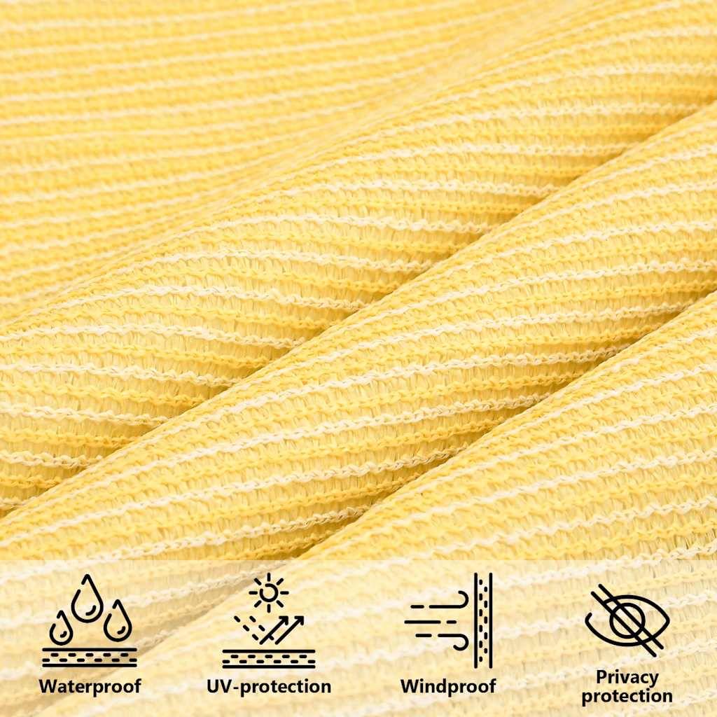 vidaXL Sonnensegel 160 g/m² Beige 4x4x4 m HDPE
