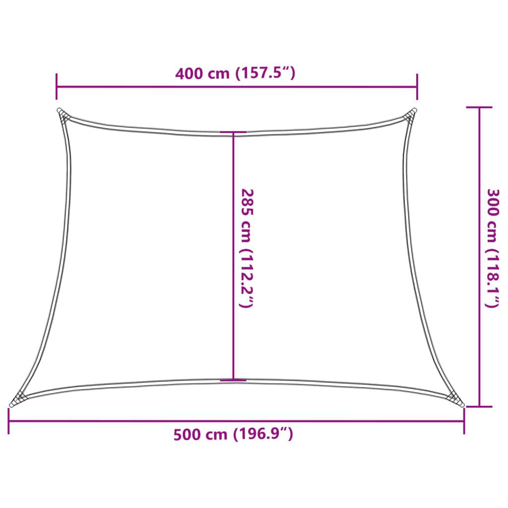 vidaXL Sonnensegel 160 g/m² Beige 4/5x3 m HDPE