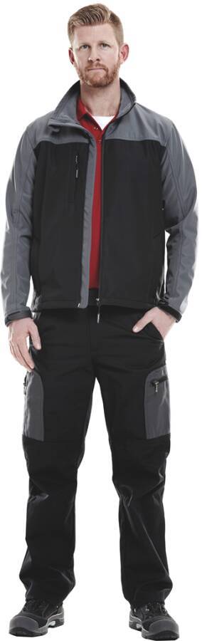 Kansas Icon Bundhose Gr. C146 100805-996, Schwarz/Grau, 295 g/m² 65%Poly/35%BW