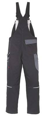 Latzhose Icon 100806-996 Gr. C148 Schwarz/Grau, 295 g/m² 65%Poly/35%BW