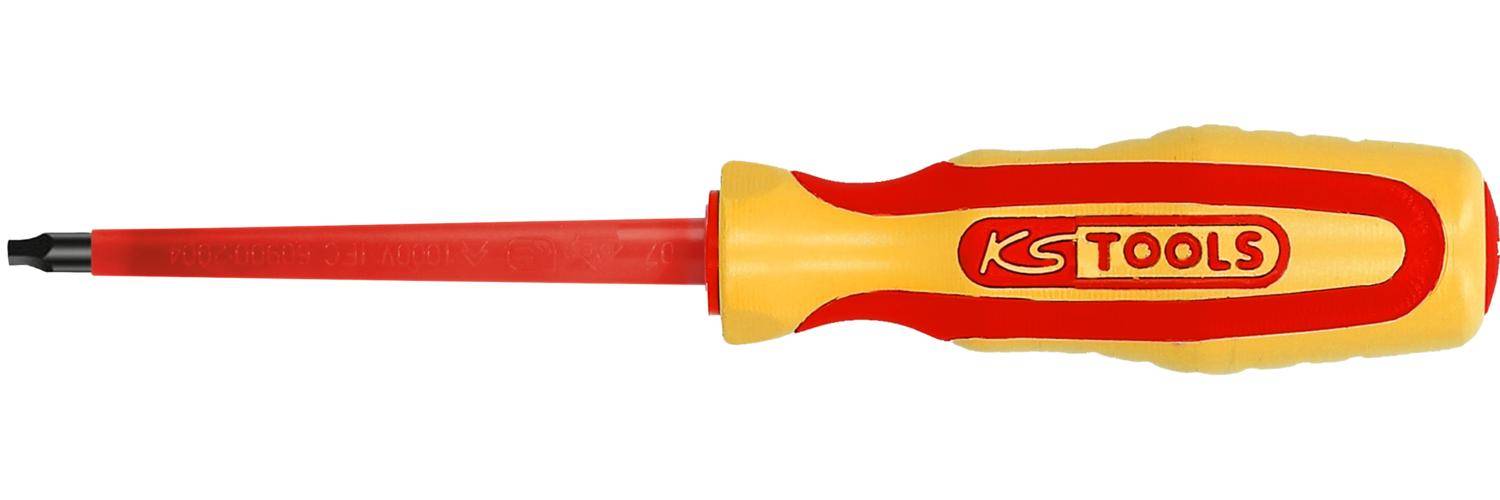 KS TOOLS ERGOTORQUE VDE Innenvierkant-Schraubendreher #1, 255mm