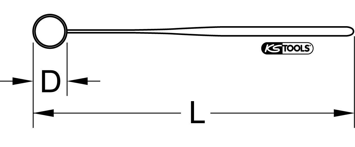 KS Tools 117.2411 Inspektionsspiegel