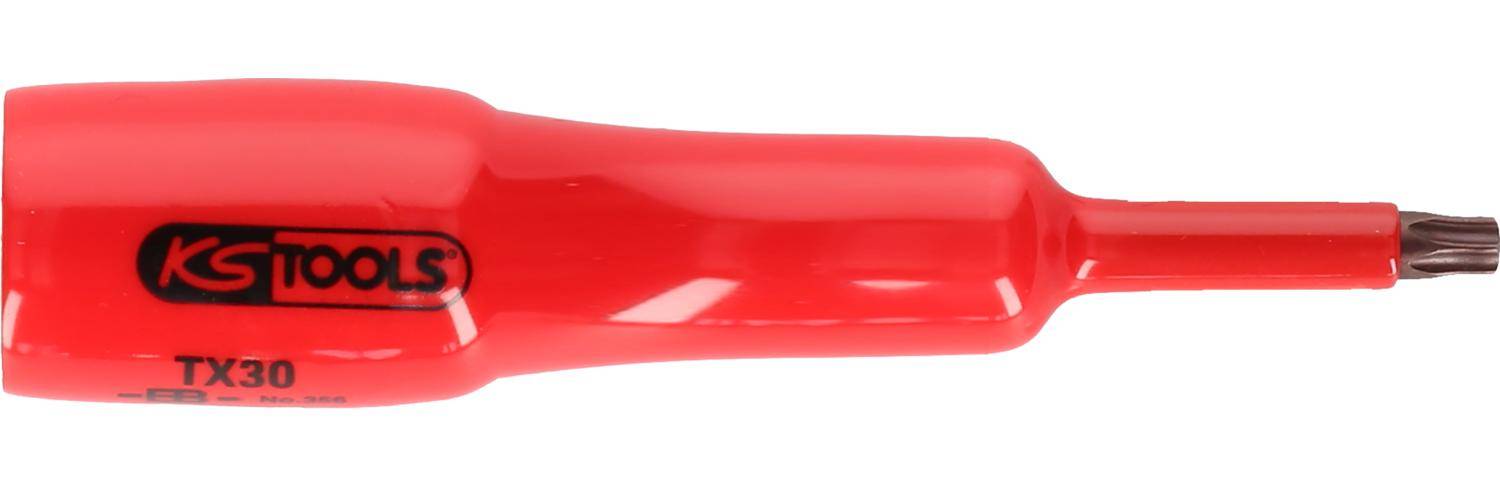 KS TOOLS 1/2" Bit-Stecknuss mit Schutzisolierung für Torx-Schrauben,