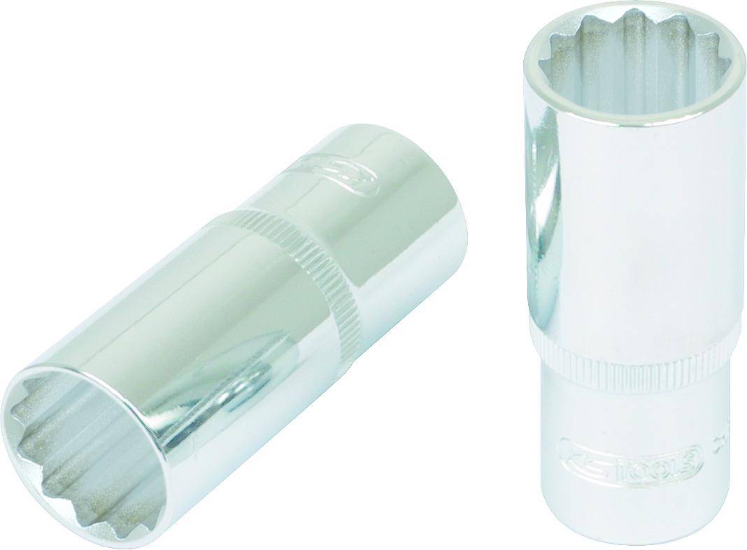 KS TOOLS 1/2" CHROMEplus 12-kant-Stecknuss, lang, 1.1/16"