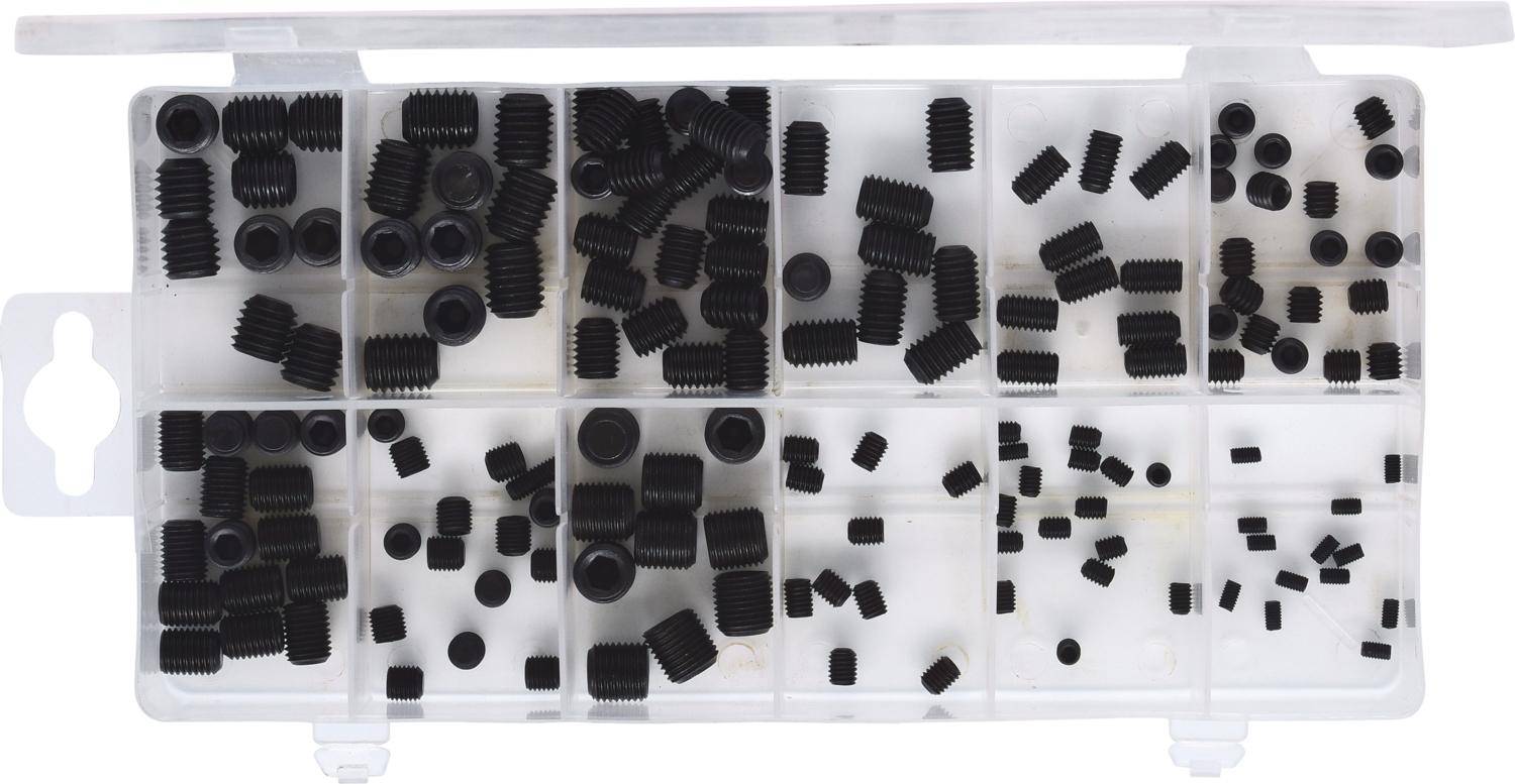 KS TOOLS Sortiment Madenschrauben, metrisch, 160-tlg