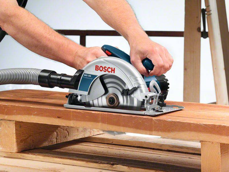 BOSCH Bosch Handkreissäge, GKS 190 Sägeblattdurchmesser 190,0mm 220V - 240V AC 1400W, Leerlaufdrehzahl 5500 U/min - 1