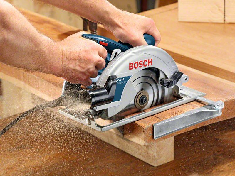 BOSCH Bosch Handkreissäge, GKS 190 Sägeblattdurchmesser 190,0mm 220V - 240V AC 1400W, Leerlaufdrehzahl 5500 U/min - 1
