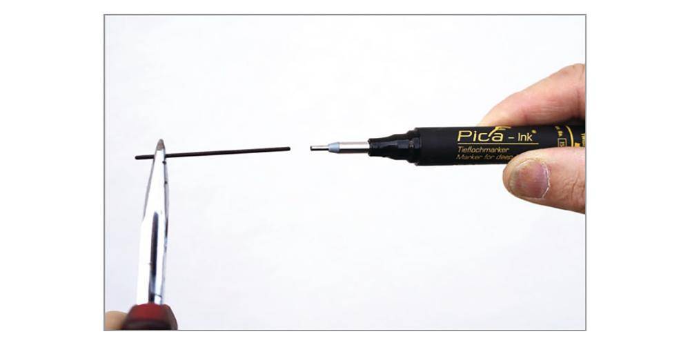 Pica Tieflochmarker -Ink rot mit Teleskopspitze