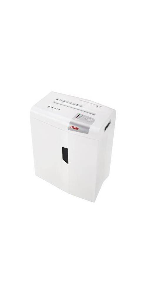 HSM shredstar X10 Aktenvernichter 10 Blatt Partikelschnitt 4.5 x 30mm P-4 20l Vernichtet auch CDs, DVDs, Heftklammern