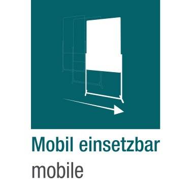 magnetoplan Whiteboard CC 1241190 220x120cm mobil magnethaftend weiß