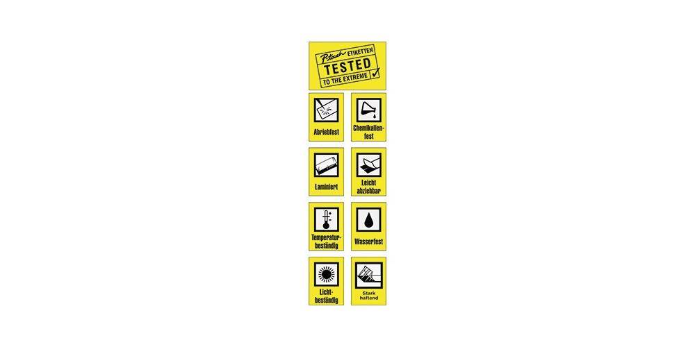 P-touch Schriftbandkassette Maße: 24 mm x 8 m (B x L) Typbezeichnung
