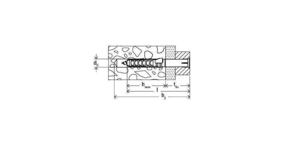 Fischer 503000 SXR 8 x 80 T Langschaftdübel 80mm 8mm 50St.