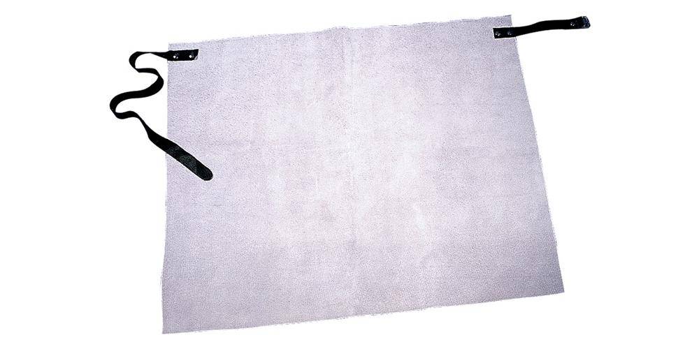 Lederhüftschürze Claus L.ca.70xB.ca.60cm hellgrau Spaltleder FELDTMANN
