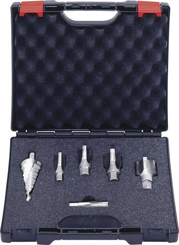 Exact 05979 Einschnittgewindebohrer-Set 6teilig metrisch fein M12, M16, M20, M25, M32 Rechtsschneid