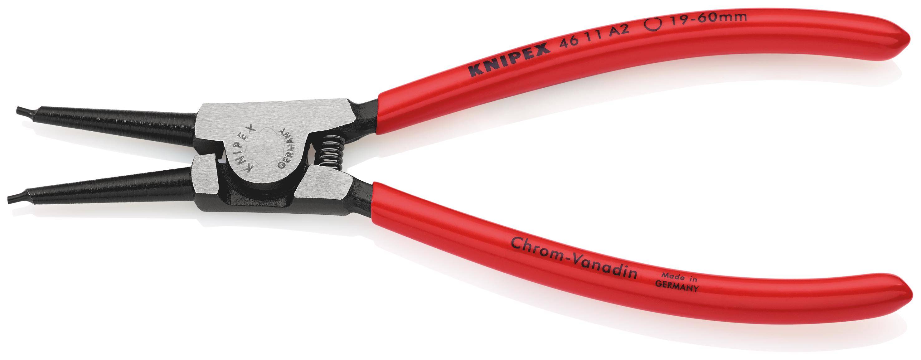 Sicherungsringzange A 2 f.Wellen D.19-60mm pol.KNIPEX