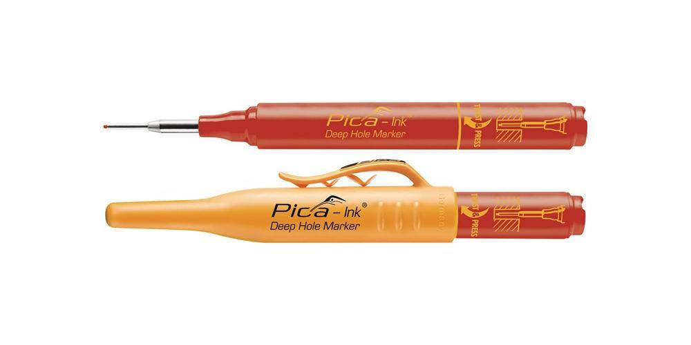 Pica Tieflochmarker -Ink rot mit Teleskopspitze