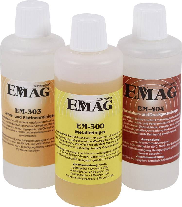 Emag Emmi D21+EM300+EM303+EM404 Ultraschallreiniger 80 W 2 l mit Heizung