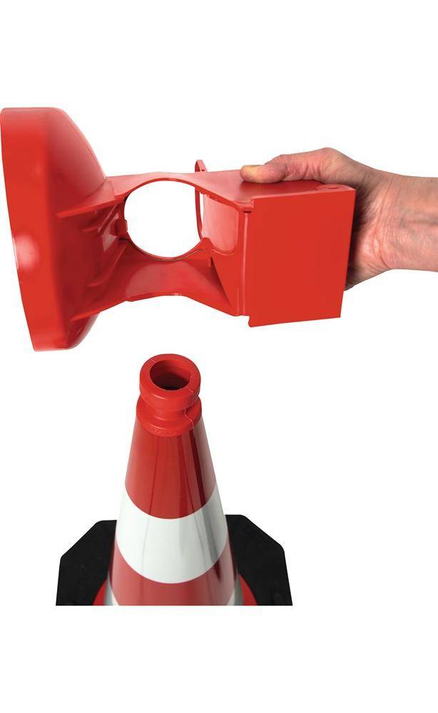 Leitkegel-LED-Leuchte ConeFix gelb eins.gelb HORIZONT