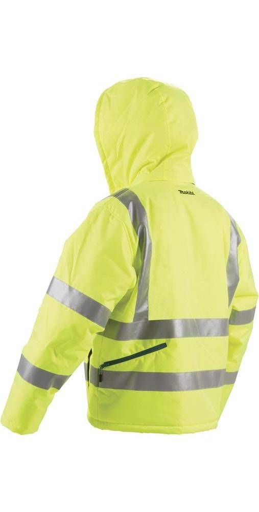 Makita DCJ206ZL Akku-Thermojacke Gelb Gr.L Kleider-Größe: L Schwarz