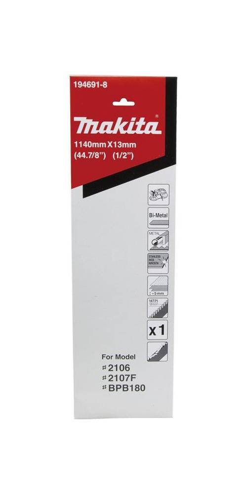 makita Bandsägeblatt 194691-8 L.1140mm B.13mm Zähne p.Zoll · 14
