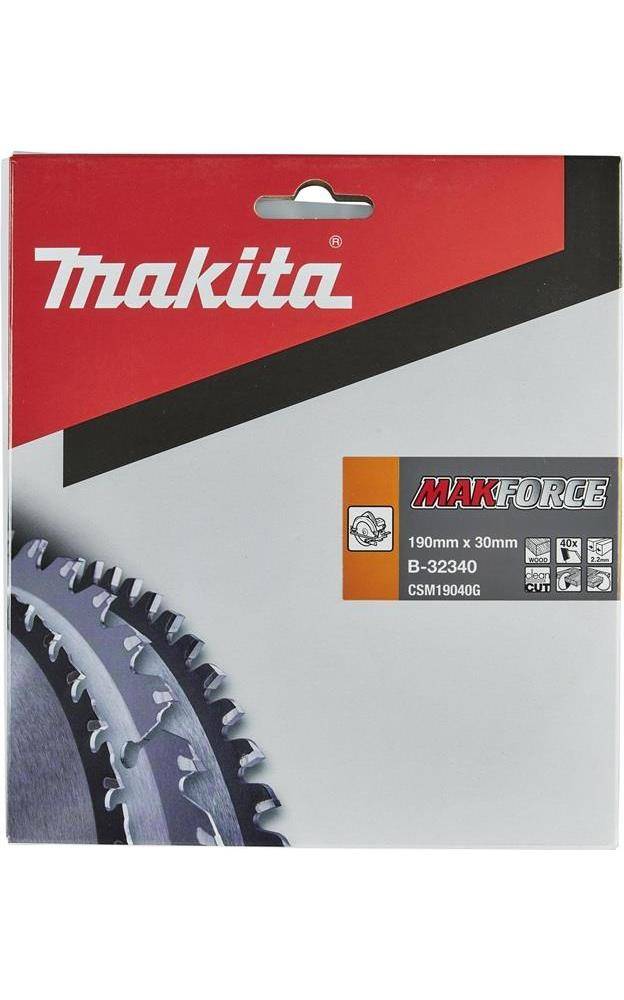 Makita MAKFORCE B-32340 Hartmetall Kreissägeblatt 190 x 30 x 1.4mm Zähneanzahl: 40 1St.