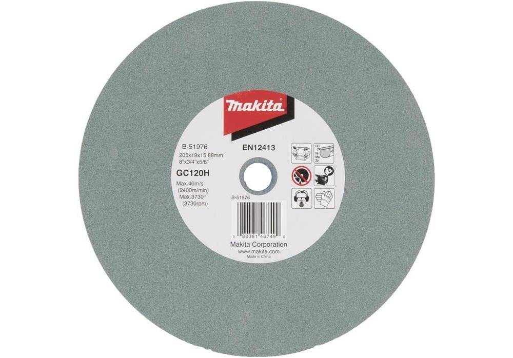 makita Schleifstein B-51976 D.205mm B.19mm Bohrung 15,88mm GC120H