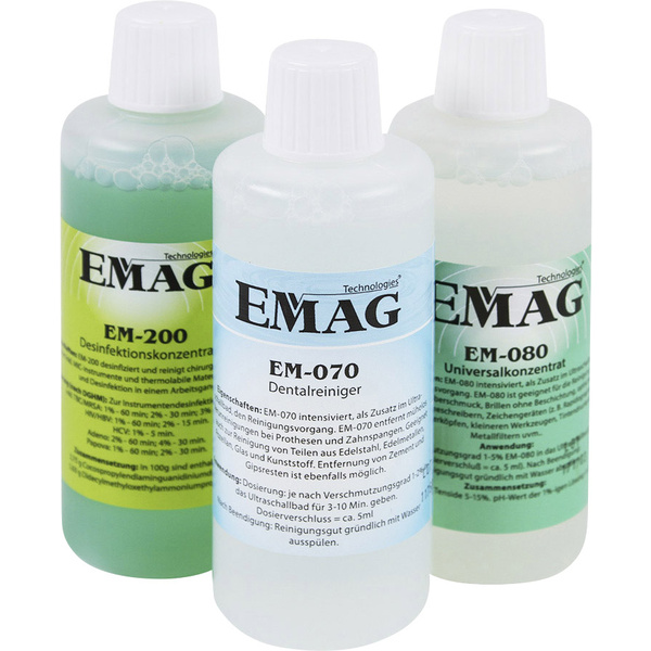 Emag Set EM-070, EM-200, EM-080 Reinigungskonzentrat-Set Haushalt 300ml