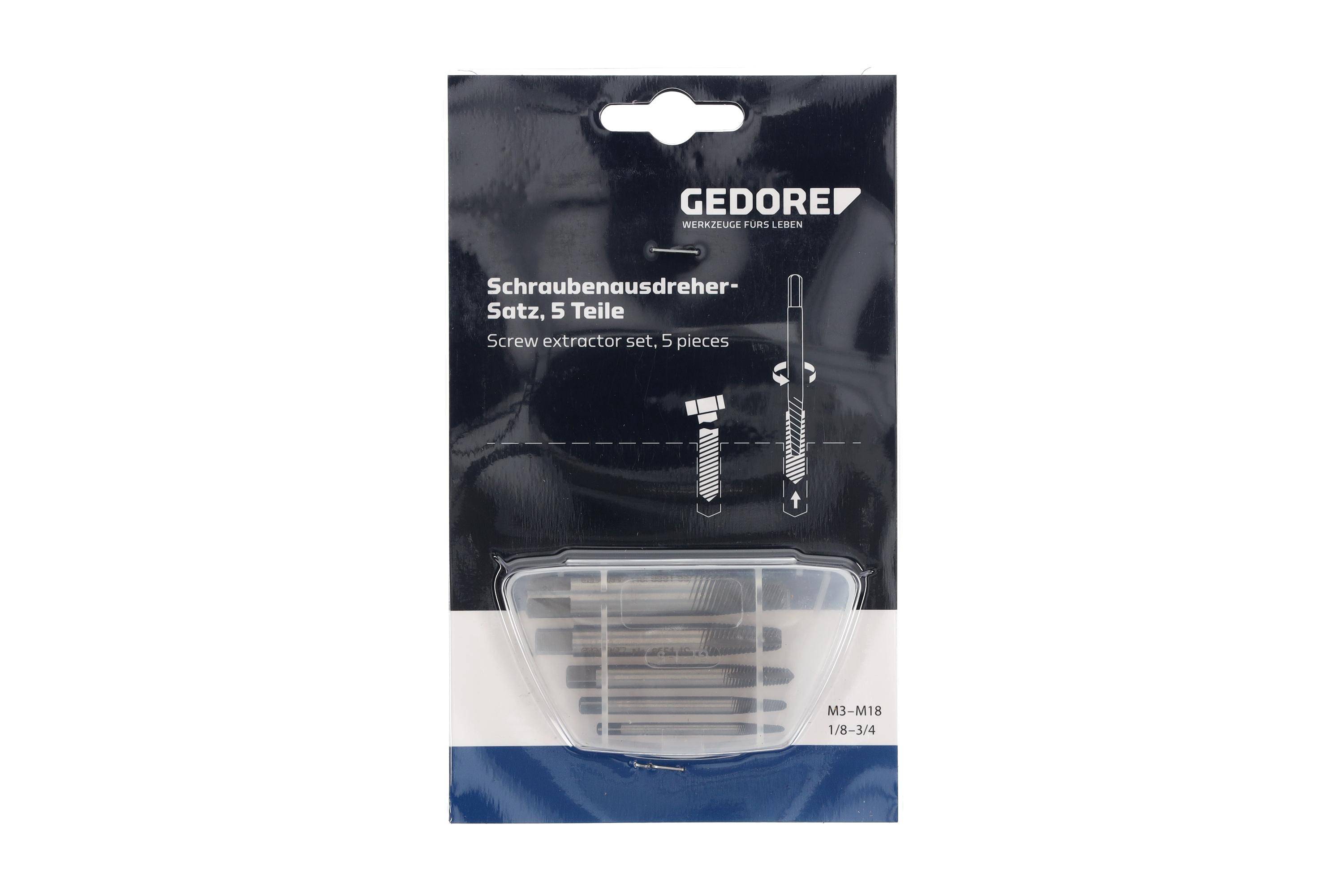 Gedore 2659336 Schraubenausdreher-Set