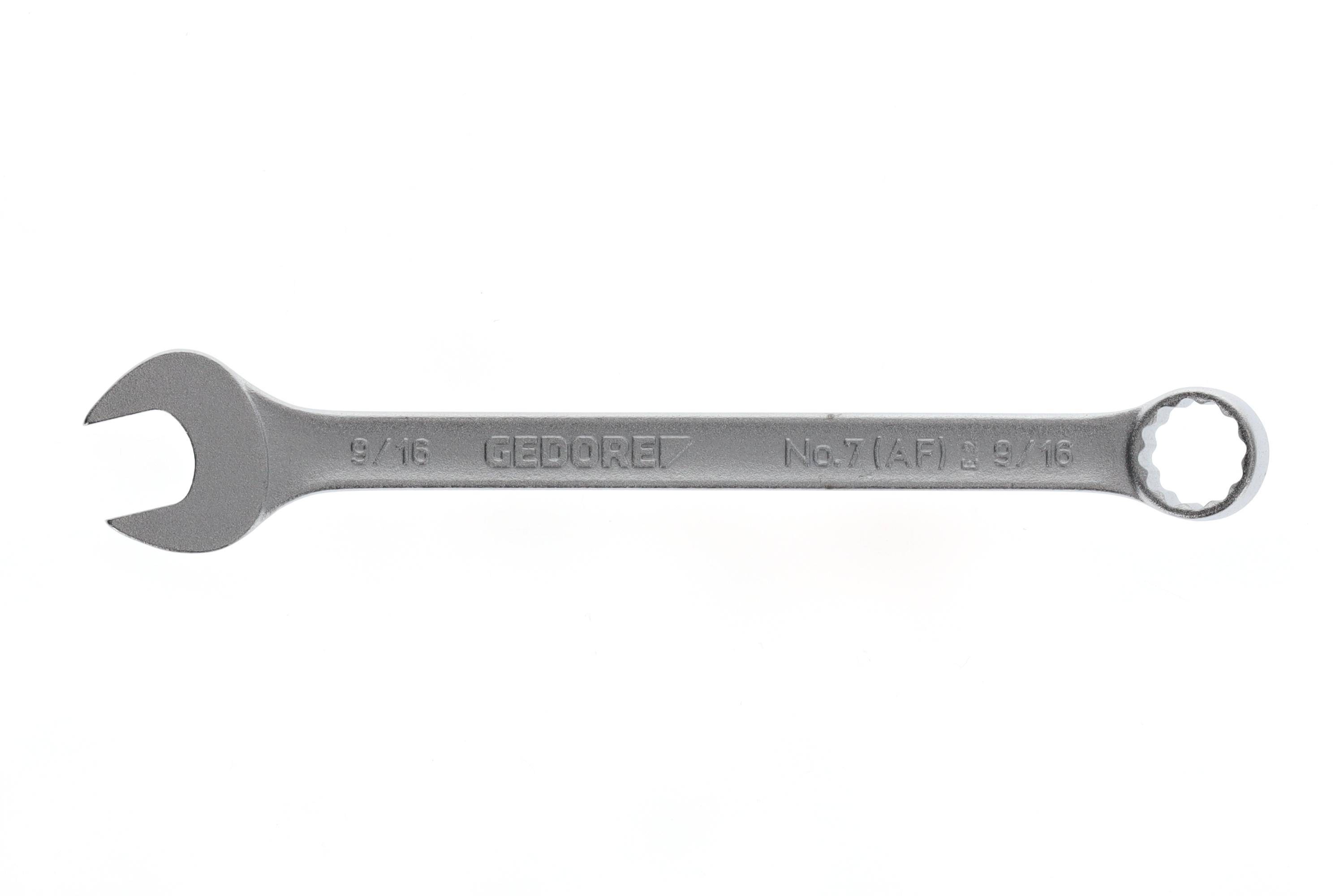 Ringmaulschlüssel Zollgrössen 6099510 SW 9/16 Zoll Länge 180 mm Ringbreite 21,0 mm Ringstärke 9,0 mm Maulbreite 31,8 mm