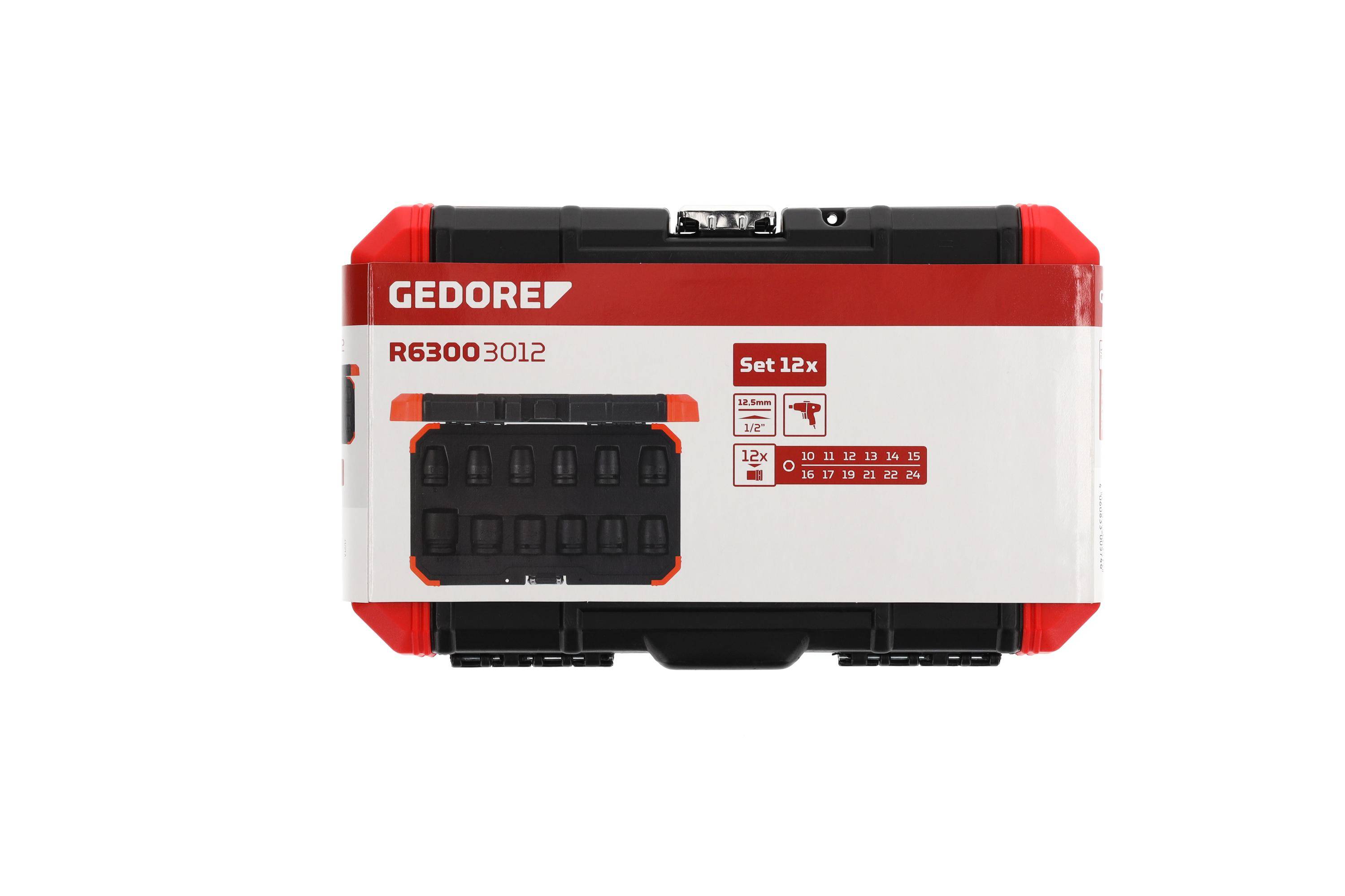 Gedore RED R63003012 Kraft-Steckschlüsseleinsatz-Set 3300574