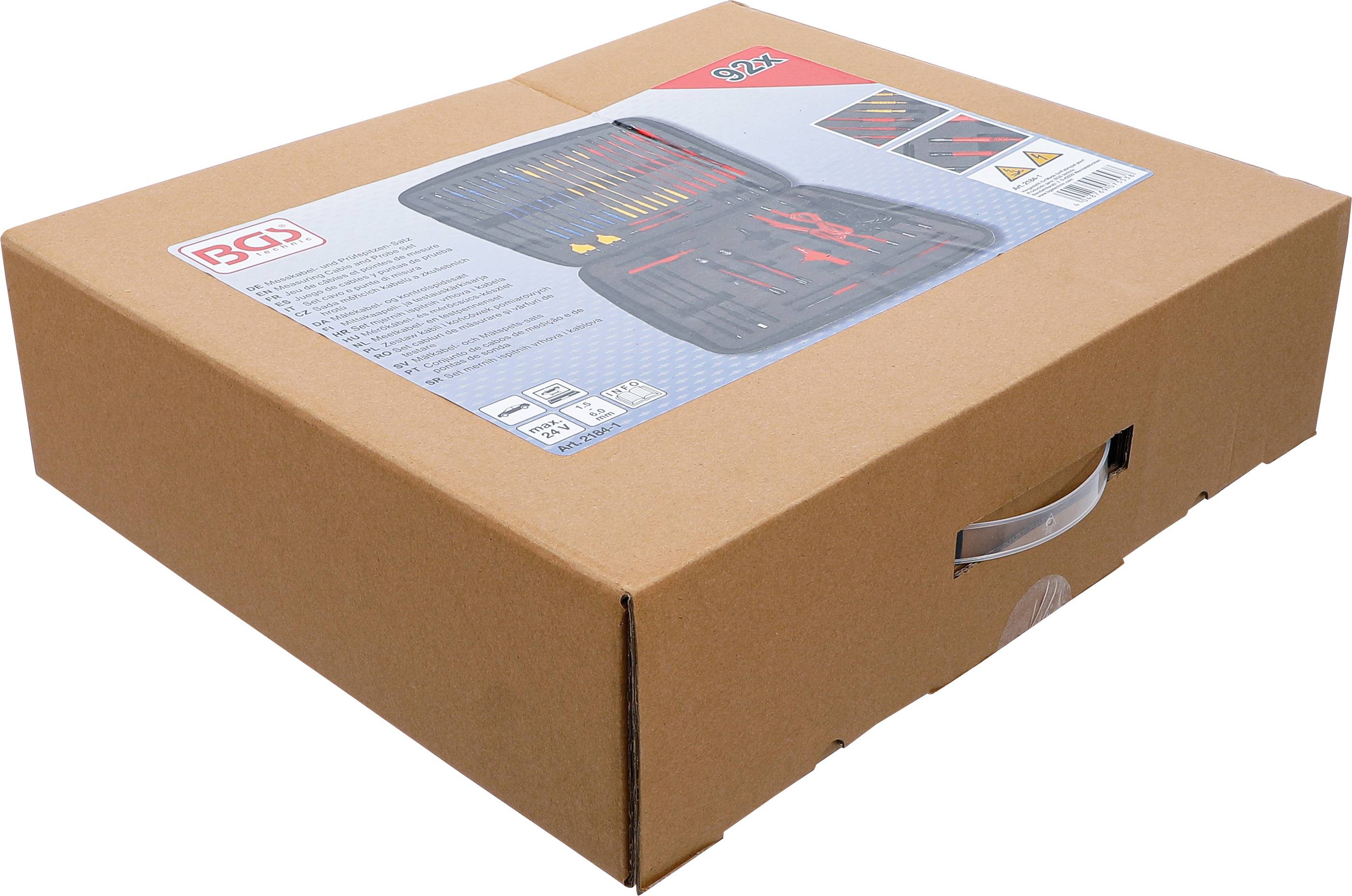 BGS technic Messkabel- und Prüfspitzen-Satz | 92-tlg.