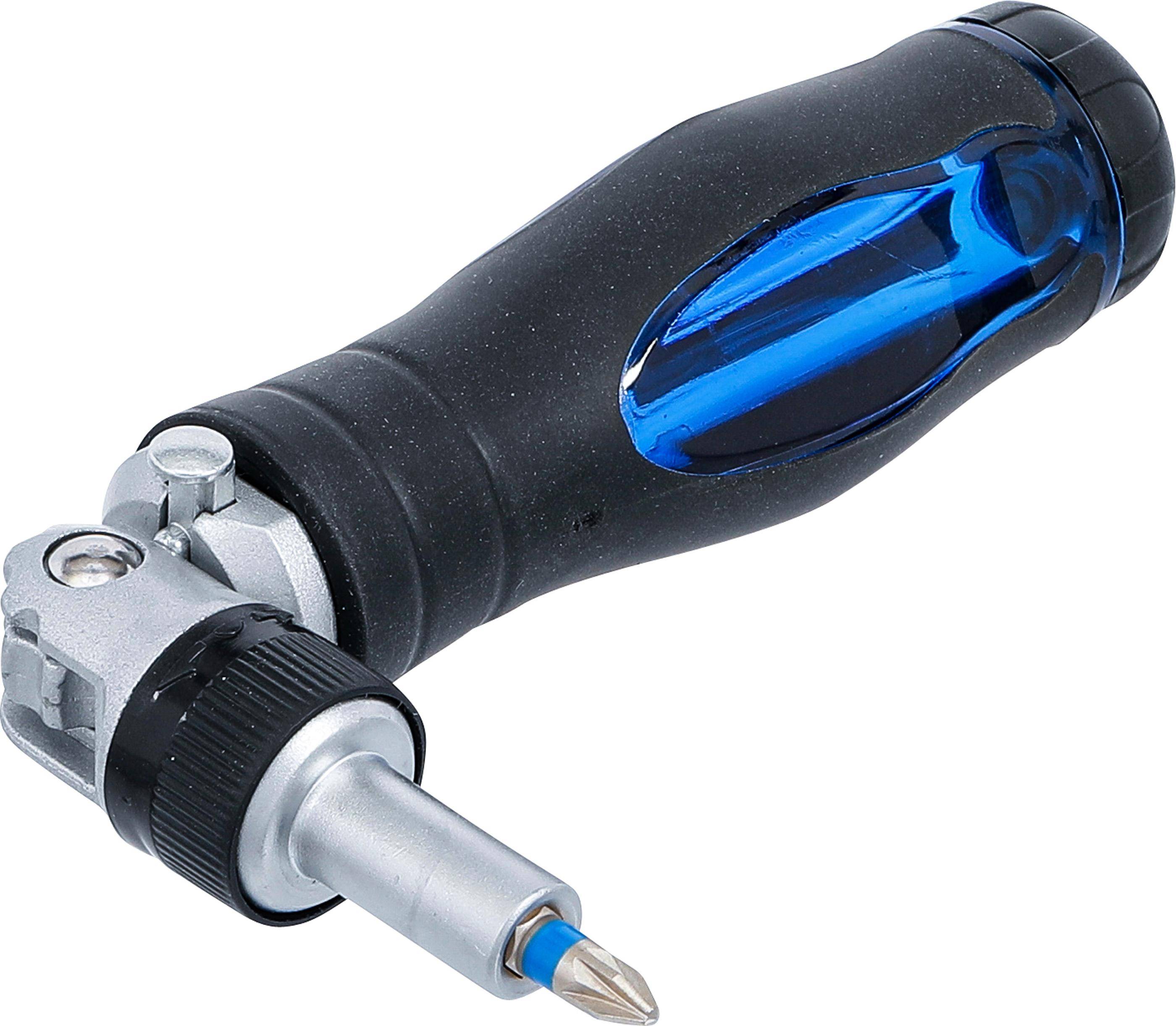 BGS 70053 Gelenk-Schraubendreher-Bit-Satz 14-tlg. mit Ratschen-Drehgriff, umschaltbar