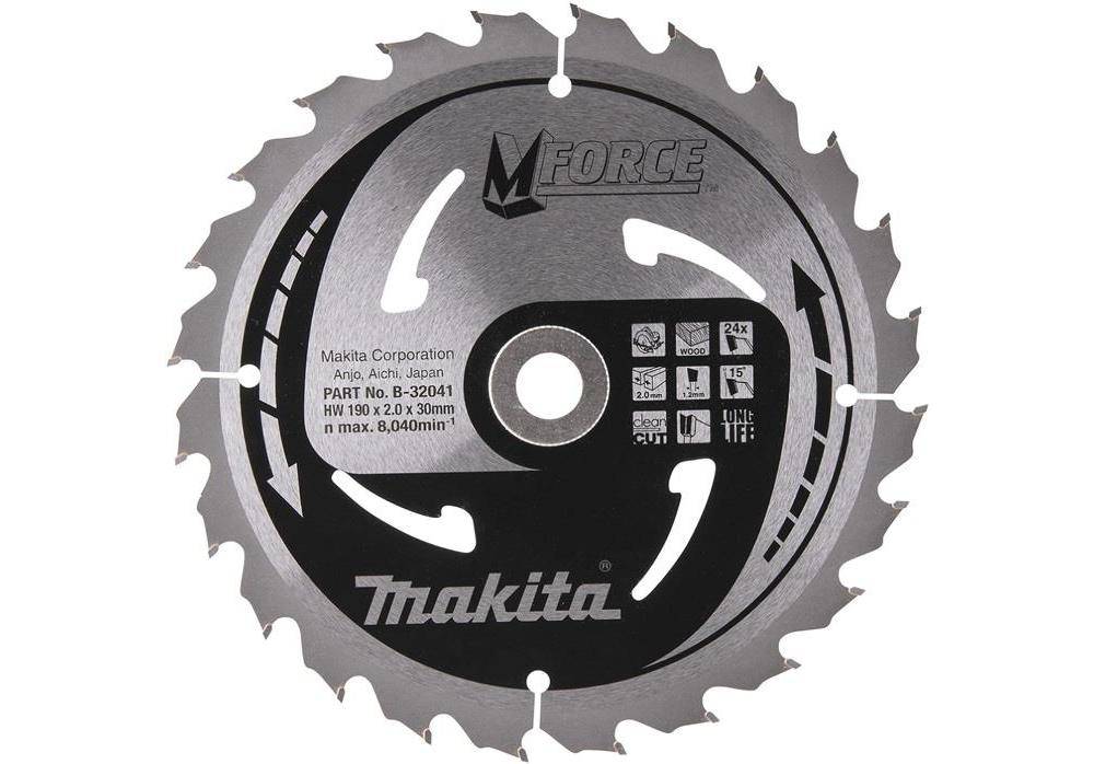 Makita M-FORCE B-32041 Kreissägeblatt 190 x 30 x 1.2 mm Zähneanzahl: 24 1 St.