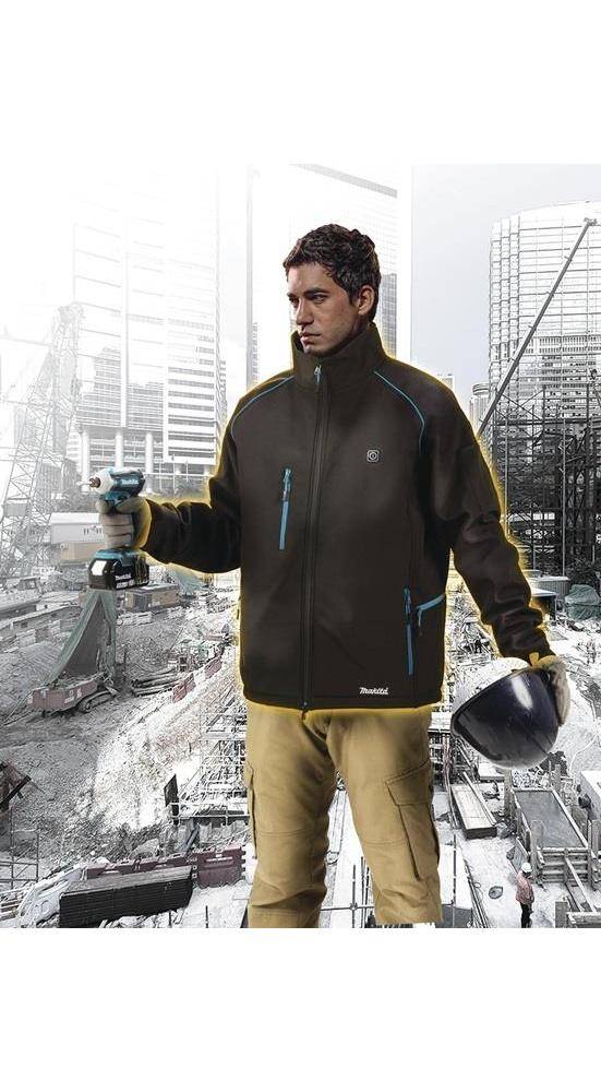 Makita DCJ205ZM Akku-Thermojacke Gr.M Kleider-Größe: M Schwarz